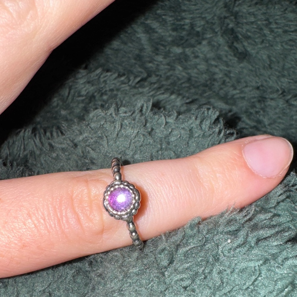 Pandora retired birth stone ring
